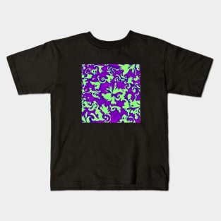 Green and Purple Pattern Kids T-Shirt